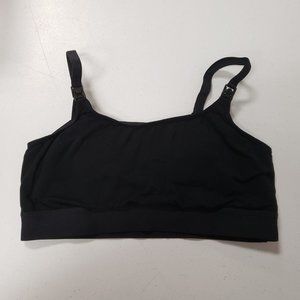 Storq Womens Black Pumping Nursing Bra Size 2 Modal Blend Pullover Maternity
